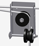 Example double diverter pulley